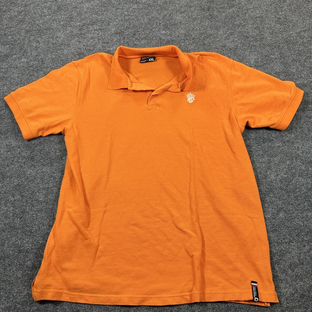 Southpole Polo Shirt Mens 2XL Orange Good Authentic Collection Logo Casual